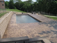 Stamped Concrete Pool Deck