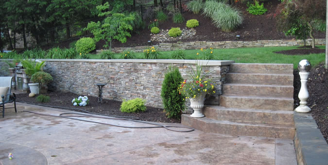 Cerminara Excavating - Retaining Wall, Concerete Steps, Dyed Concrete, Stamped Concrete, Pool Deck