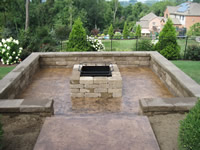 Stamped Concrete Pool Deck